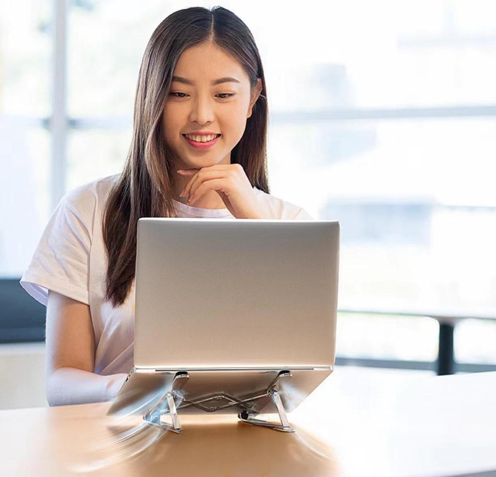 Вращающаяся подставка для ноутбука из алюминиевого сплава с регулируемой высотой и теплоотводом