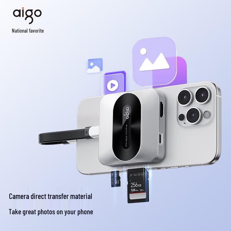Aigo H1 500GB Portable SSD with Magnetic Hub