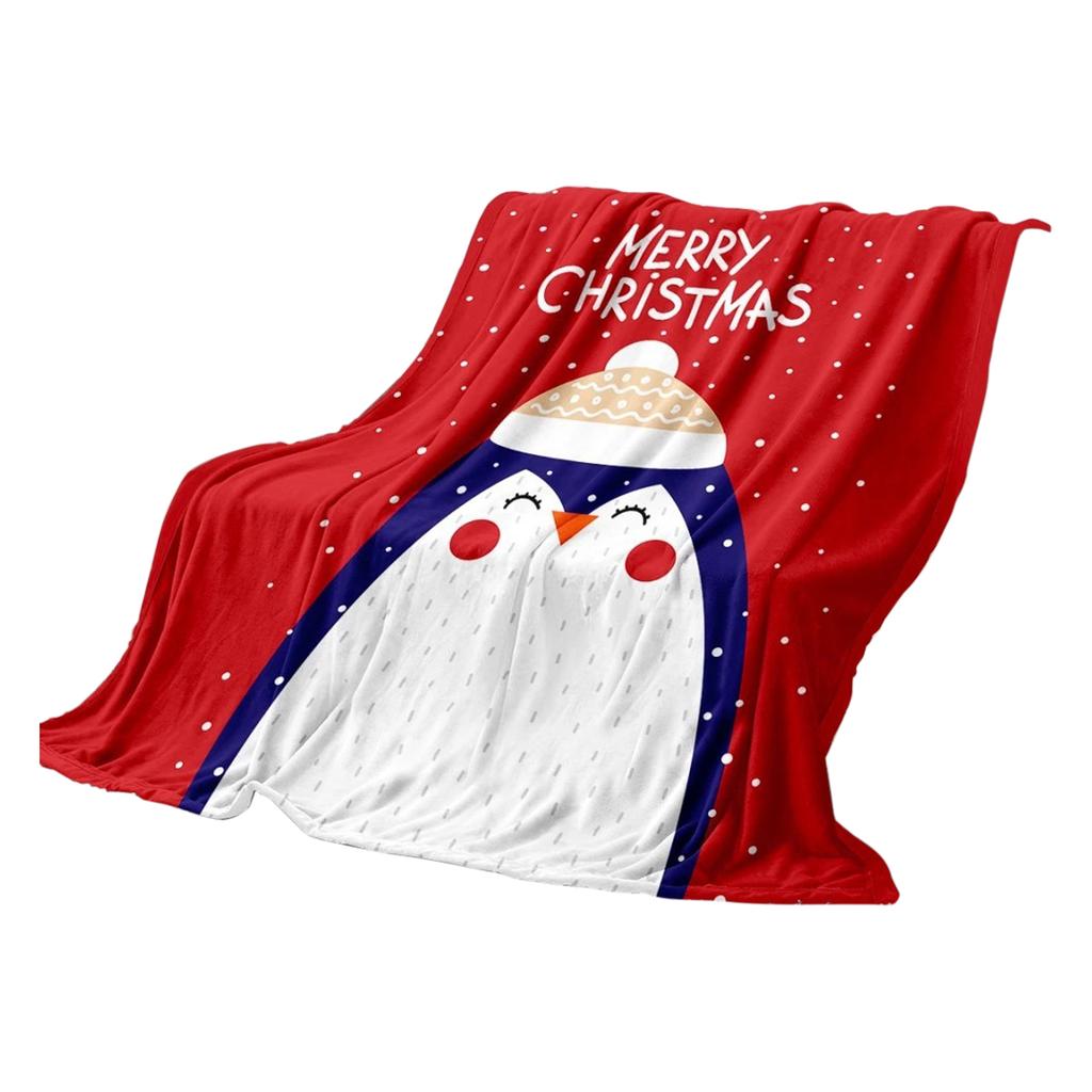 75 * 100 Cm Christmas Flannel Printed Blanket Holiday Gift