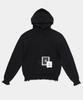 BADBLOOD Distressed Hooded Sweater - Black