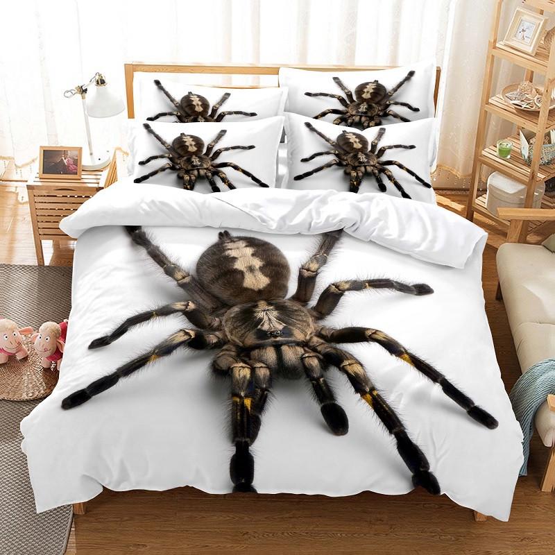 Big Spider Bed Linen Bed Cover 3D Digital Printing Bed Linen Fashion Design Comforter Cover Bed Linen Set Bed Set Set