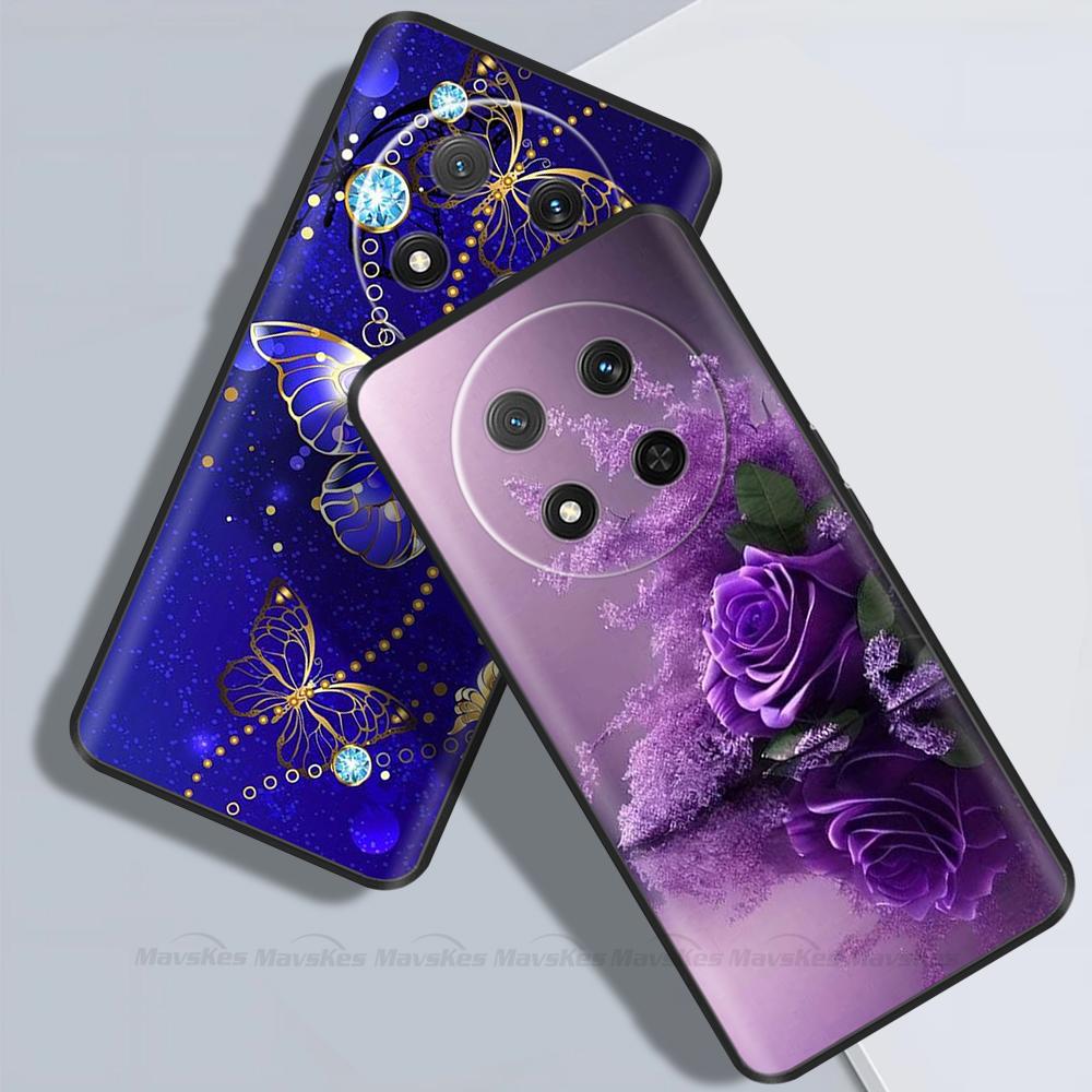 Чехол для Honor X9C Magic 7 Lite Мультяшный Мягкий Жидкий Силикон Чехол для Телефона Для Honor Magic7 Lite HonorX9C Защитная Задняя Крышка