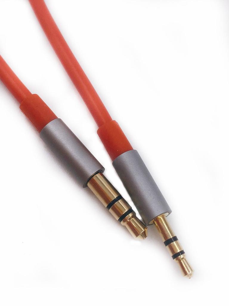 Мужской мужской переходник супер тонкий штекер позолоченный стерео AUX кабель WYVERN AUDIO 2.5 мм 3.5 мм (1.5м)