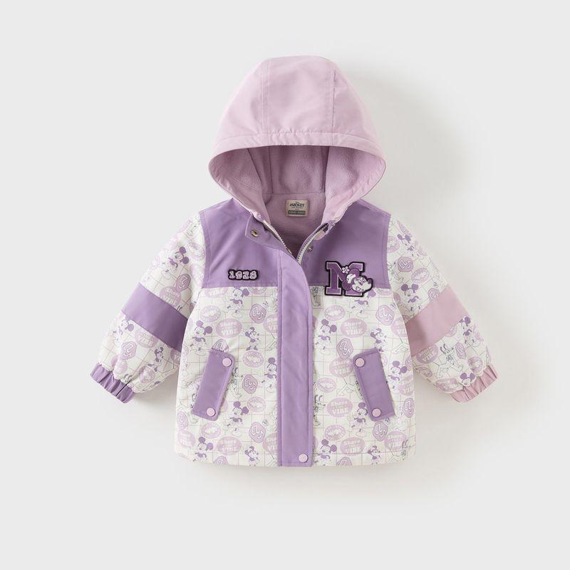 Disney Ip David Bella Girls' Jacket 2026 New Model Children's Three-Proof Fleece Thick Clothing Baby Spring Outfit