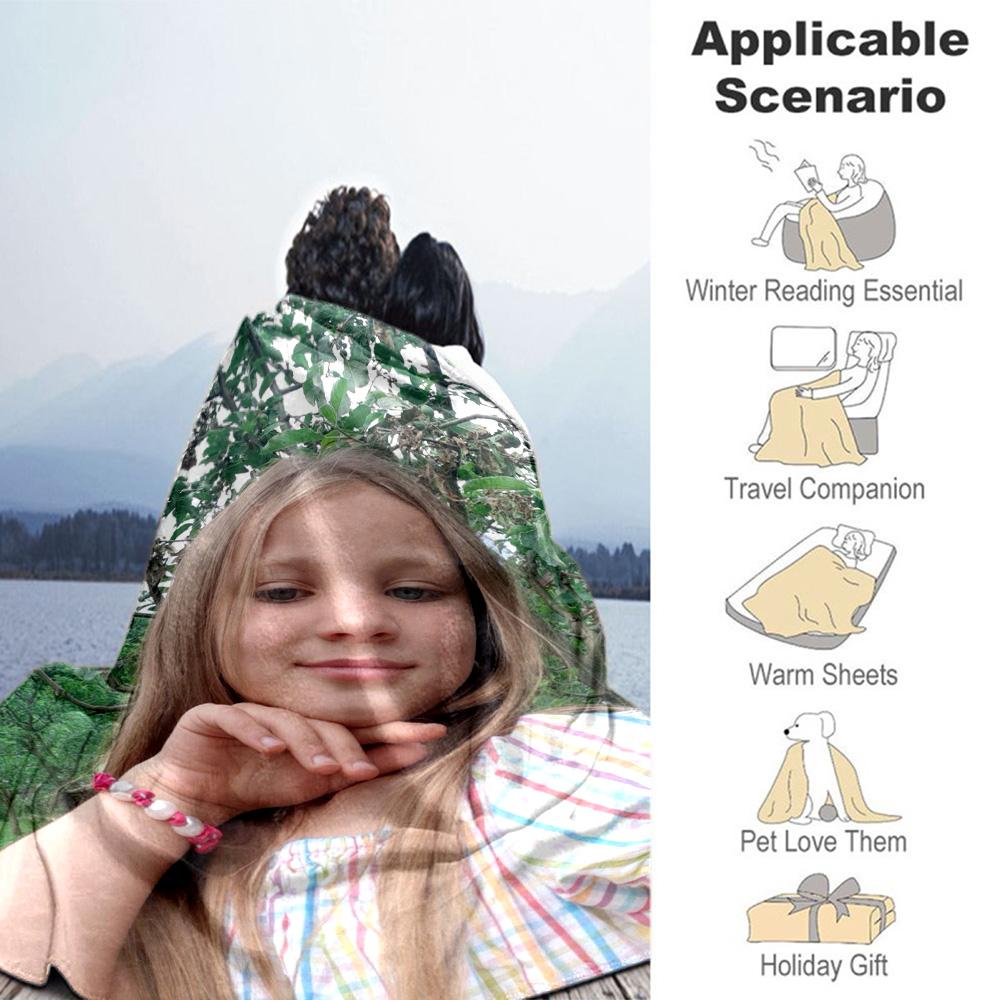 Customize Image Personalized picture Blanket Cozy Personalized Blanket Soft & Cozy for Office Chair Couch Nap Seaside for All Occasions