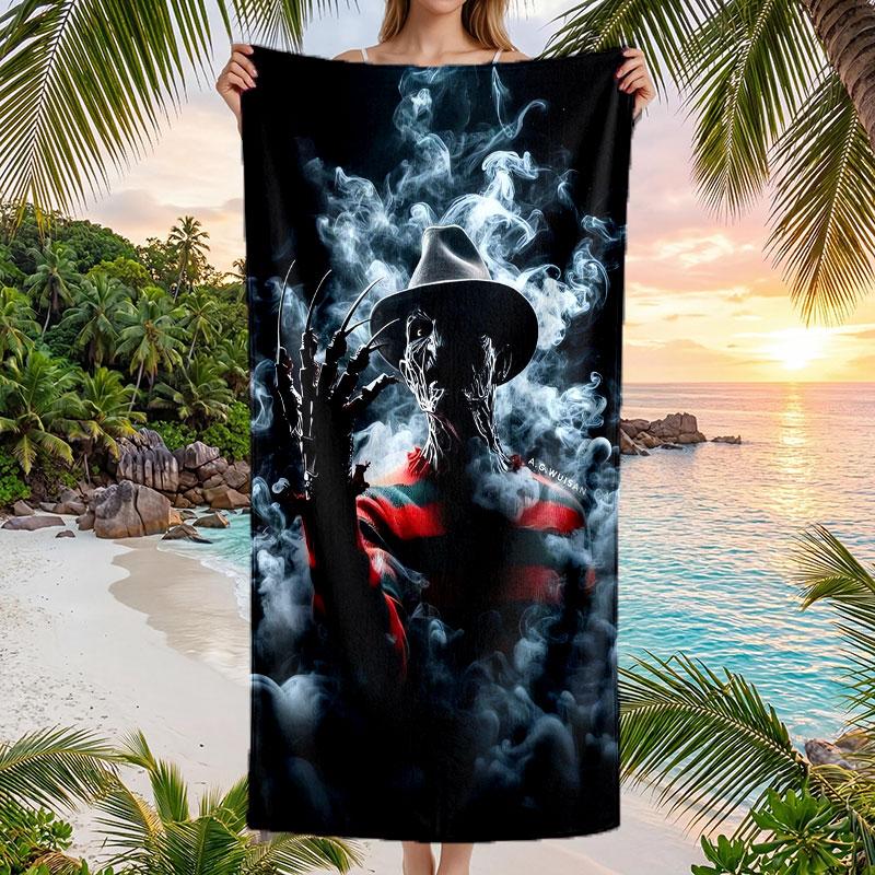 Large Beach Towel Quick Dry Absorbent Towel For Beach IndoorA Nightmare on Elm Street Freddy Krueger