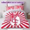 Granada CF football Pattern Bedding,Quilt Set Quilt Cover Pillowcase Home Birthday Gift (1*duvet cover+2*pillowcase,without core)