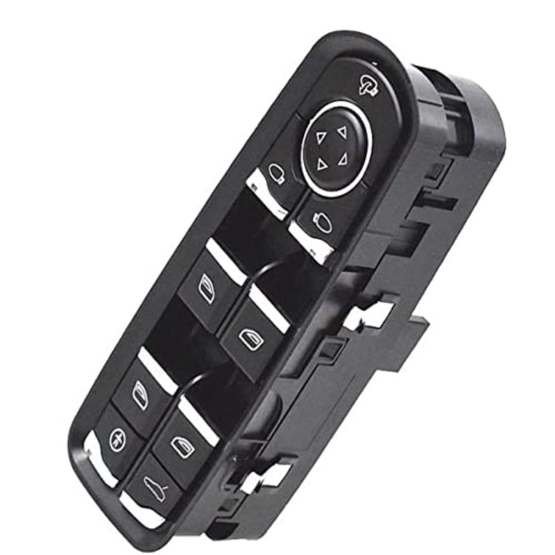 Front Left Driver Side Window Control Switch with Glass Button For Porsche Cayenne Panamera 2011-2017 Macan 2015 7PP959858RDML