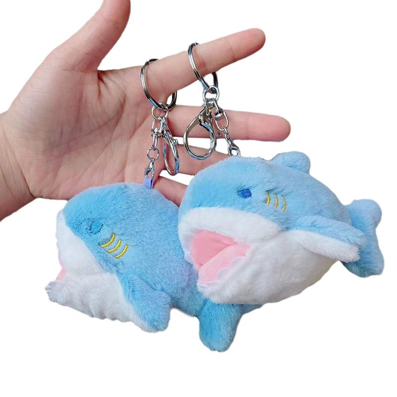 1Pc 12Cm Small Shark Plush Toy Doll Stuffed Animals Plush Accessories Toy Pendant Baby Kid Gift Keychain Ornaments