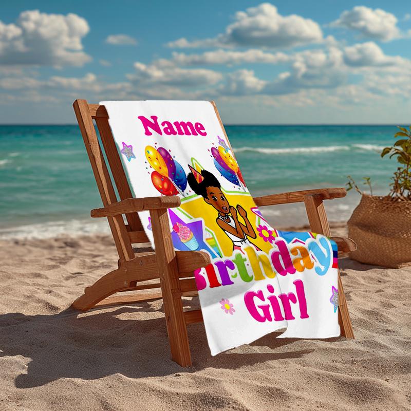 Custom Name Ultra-Soft Beach Towel with Gracie's Corner Theme,Ideal for Pool - Camping, Diving - Perfect Travel Essential, Vibrant Beach Towel.