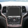 Carbon Fiber GPS Navigation Panel Cover Trim For Jeep Grand Cherokee 2014-2018
