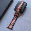Black Gold Stainless Steel Band for Apple Watch Ultra 49mm 10 46mm Orange Metal Strap for Series 9 8 7 6 5 4 45mm 44mm Watchband