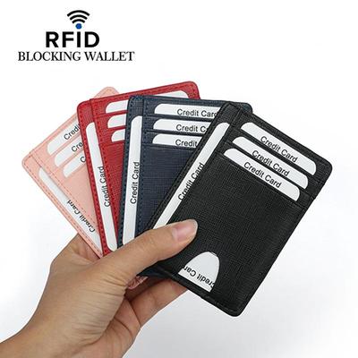 Тонкий кошелек из углеродного волокна RFID с защитой от кражи 2020 года - стильный кожаный держатель для карт