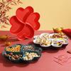 1Pc Candy Plate Dried Fruit Plate Fruit Basket Heart-Shaped Fruit Plate Candy Plate Snacks Nuts Bowl Bowl Box Container