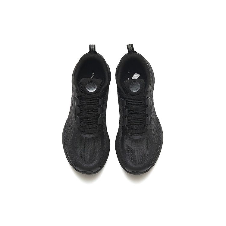 Anta Удобные универсальные амортизирующие нескользящие износостойкие низкие кроссовки для бега женские кроссовки черные 122335556-2