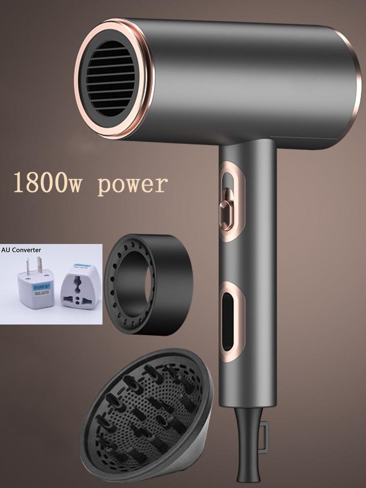 Portable Hair Dryers Negative Ion 1800W 2200W Three-gear Heating and Cooling Adjustment High Power Blue Light Anti-static Blow Dryer Home Appliance