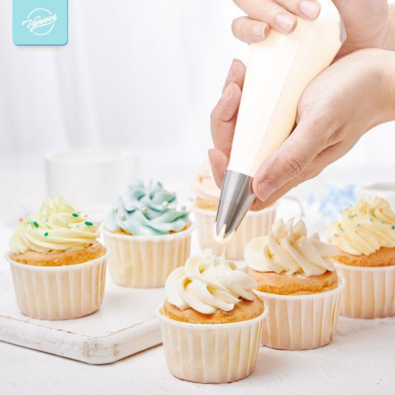 5pcs Large Metal Cake Cream Decoration Tips Set Pastry Tools Stainless Steel Piping Icing Nozzle Cupcake Dessert Decorators