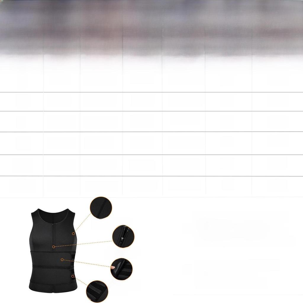 Men's Double Belt Vest Shapewear with Reinforced Sweat-Enhancing Rubber Corset for Waist and Abdomen Support