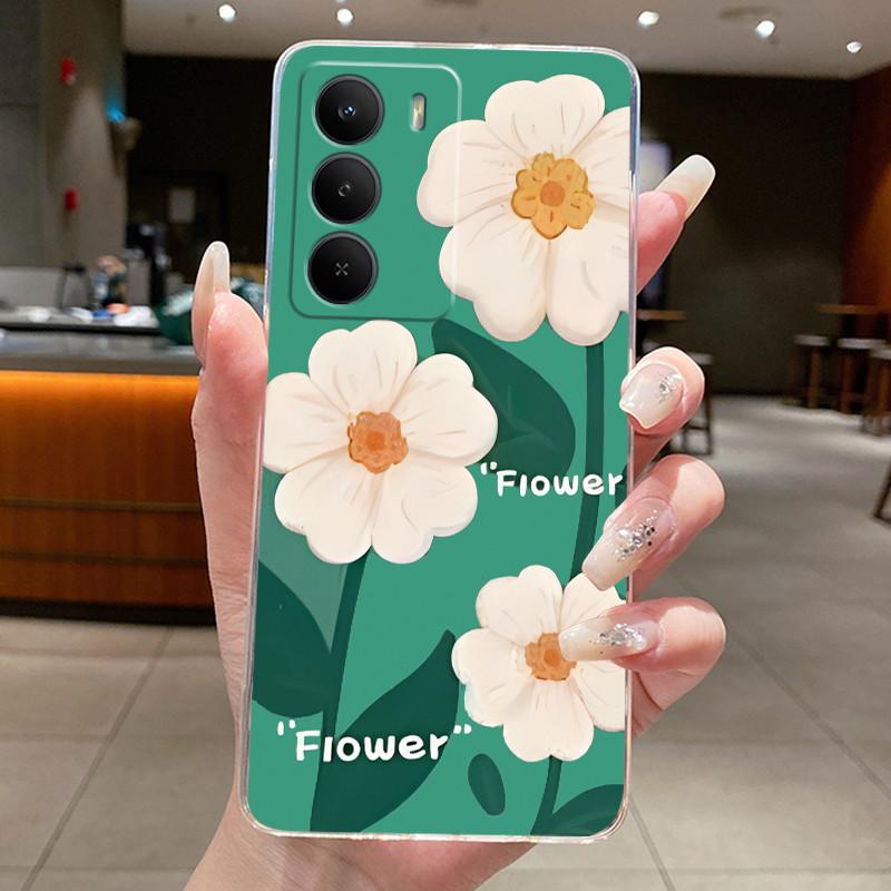 Силиконовый чехол для Realme P3 Lite Красивые цветы Бабочка Защитный ТПУ Мягкая задняя крышка Fundas для телефона Realme P3 Lite 4G