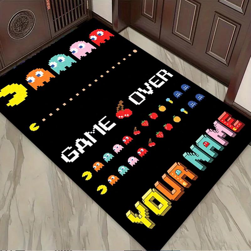Name Custom PACMAN Carpet Rug for Living Room Bedroom Home Sofa Decoration,Kids play Non-slip Floor Mat