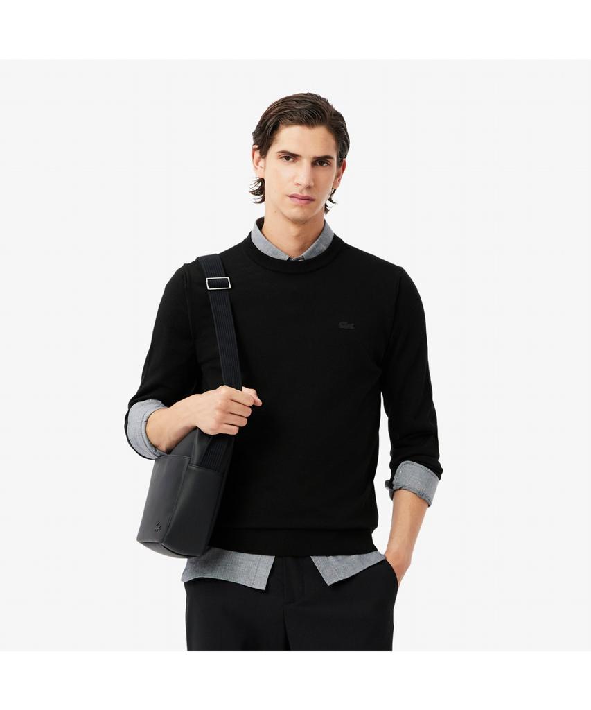 Мужской свитер LACOSTE с круглым вырезом из шерсти мериноса Ah1969-55N 031