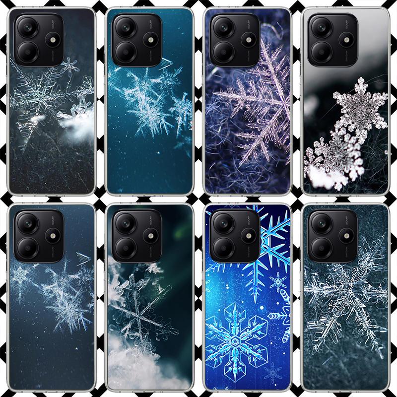 Snow Snowflake Winter Cold Phone Case for Xiaomi Redmi Note 15 14 14S 13 12 12S 11 Pro Plus 11E 11T 11S 10S 5G Soft Cover Fundas