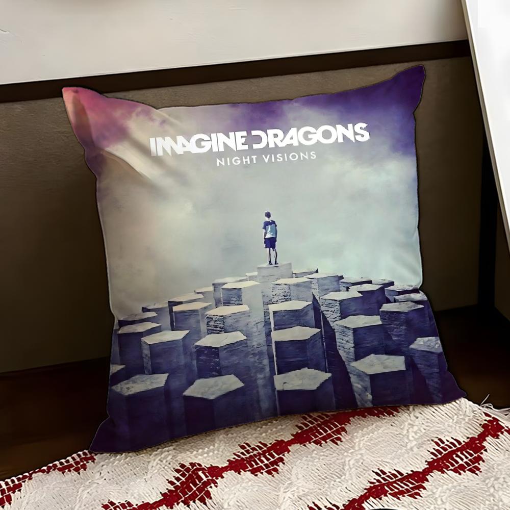 IImagine DDragons Cushion Cover Reversible Soft Durable Pillow Cover Home Car MultiScene Use for Daily Comfort