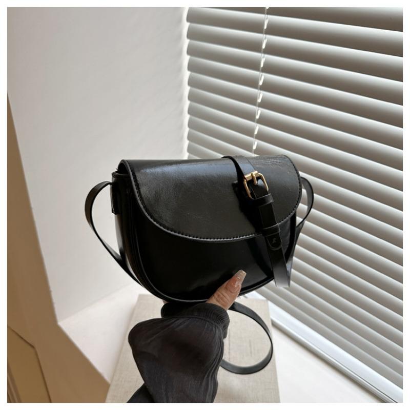 Saddle Bag Women's New Shoulder Strap Shoulder Armpit Bag Retro Style Simple Design Messenger Bag Handbag