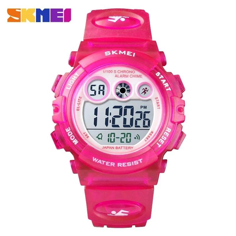 SKMEI 1451 Dropship Fashion Waterproof Children Boy Girl Watch Digital LED Watches Alarm Date Sports Electronic Digital Watch