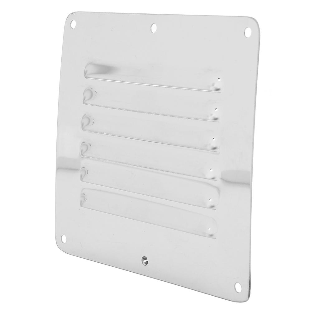 Boat Louvered Vent Rustproof 304 Stainless Steel Marine Ventilation Grille Cover with Screws for Yachts RV 127 X 115mm