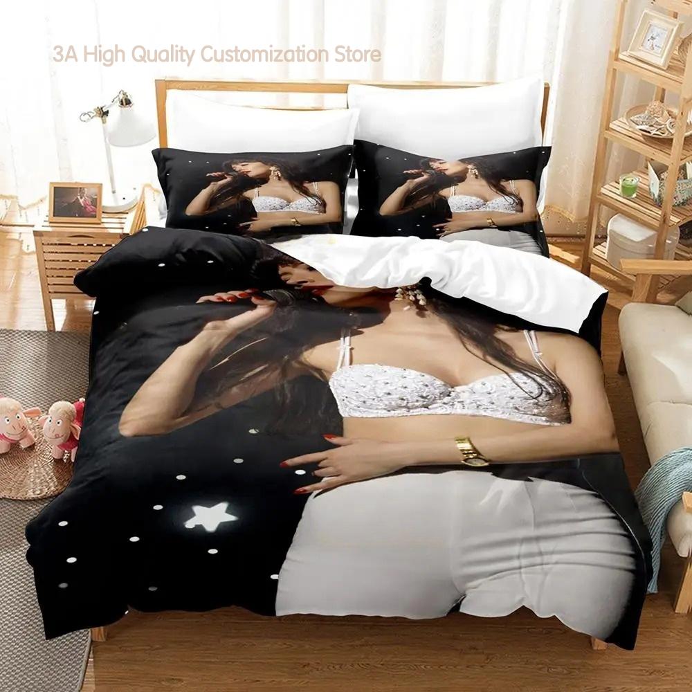 Популярный комплект постельного белья Селены Кинтанилья Односпальный Двуспальный Полный Queen King Размер Комплект для кровати Взрослая спальня Комплекты пододеяльников Комплект простыней