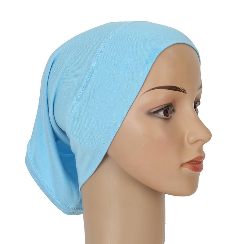 Women Soft Cotton Under Scarf Cap Turban Ready Wear Hijab Cap Female Headscarf Bonnet Hijabs Head Wraps For Women