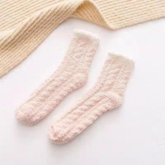 Women's Fuzzy Socks Winter Soft Warm Slipper Socks Cozy Fleece Lined Home Floor Socks Thickened Thermal Sleeping Socks