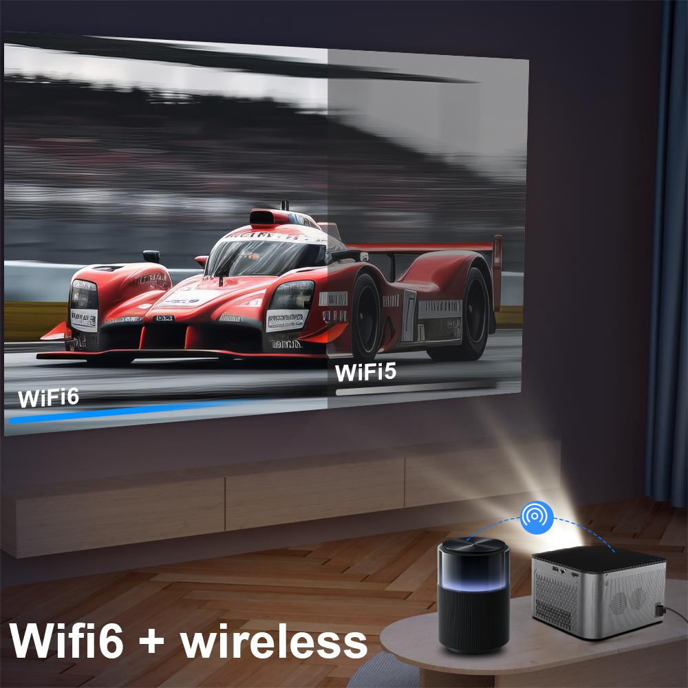 Проектор Magcubic HY350 Android 11 4K 1920*1080P Wifi6 580ANSI Allwinner H713 32G Голосовое управление BT5.0 Домашний кинотеатр Projetor