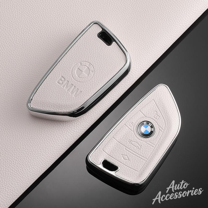 Metal Car Key Case Cover TPU Protection Shell For BMW 1 3 5 7 2 4 Series M Power X1 X2 X3 X4 X5 X6 X7 Keychain Auto Accessories KITG9