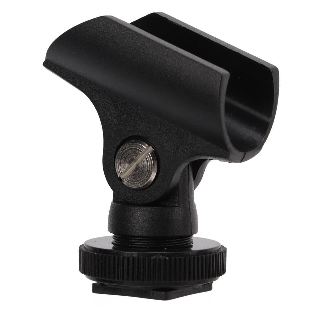 1.95см Держатель для микрофона Пластиковый зажим для микрофона Стойка с горячим башмаком и отверстием для винта 1/4 дюйма для зеркальной камеры