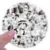 10/30/50/120 шт. Черно-белые Аниме ONE PIECE Наклейки Водонепроницаемые Наклейки для Ноутбука Мотоцикла Дорожного Багажа Декоративная Наклейка на Автомобиль