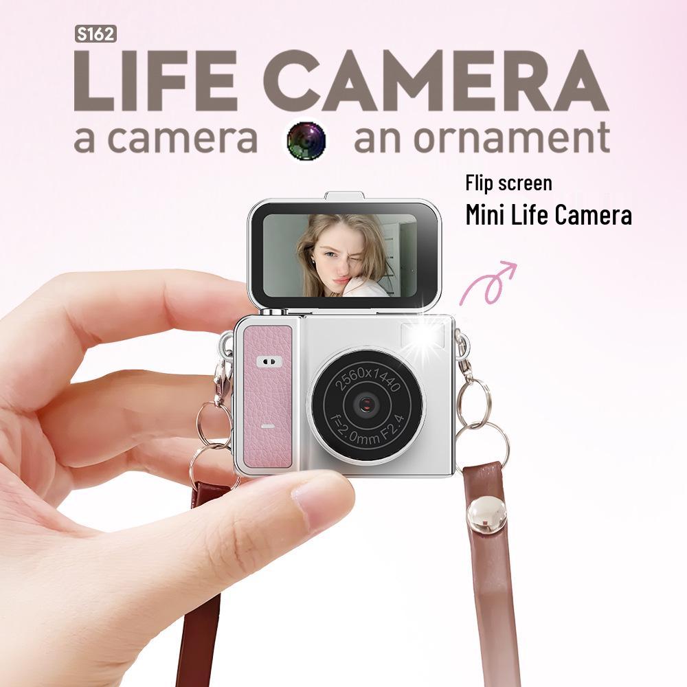 Mini Thumb Digital Camera with Flip Screen: HD Selfie Pendant for Students & Parties
