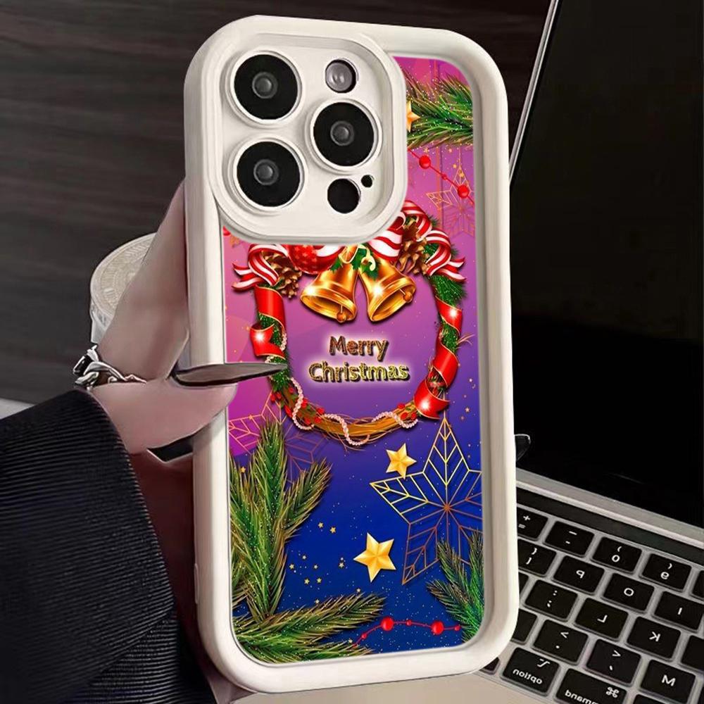 Чехлы для телефонов Ae118 Merry Christmas Santa art для Xiaomi 14T 12 11 Lite 5G NE Redmi 13C 14C 9C 9A A3 Note 12 Pro 11s Angel Eye Ladder Protective Cover