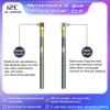 I2C CL01 Motherboard IC Glue Removal Brush, Dual-Head Steel & Bristle Cleaning Brush Phone Repair