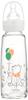 Combi Teteo Baby Bottle, Heat-Resistant Glass, 200ml, for Breastfeeding and Formula Training, with Medium Nipple, Winnie the Pooh Design (For Babies