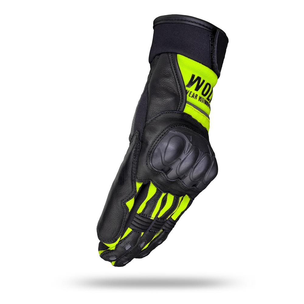 WOLF MEN' MOTORCYCLE GLOVES PRO-X YELLOW