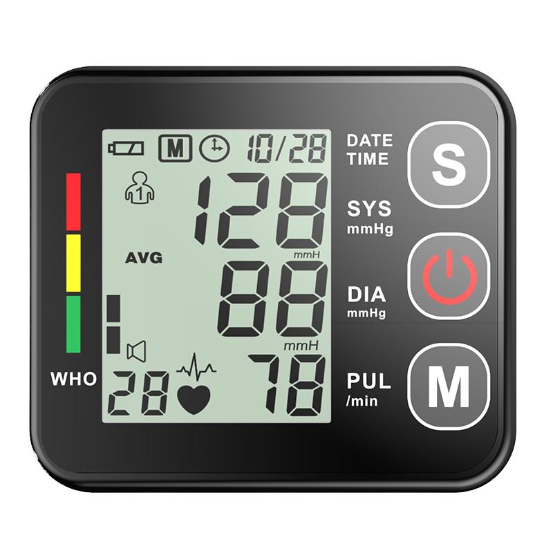 Wrist Medical Bp Cuff Blood Pressure Monitor Machine 2 Users 99 Memories Digital Electronic Blood Pressure Monitor Health Wrist