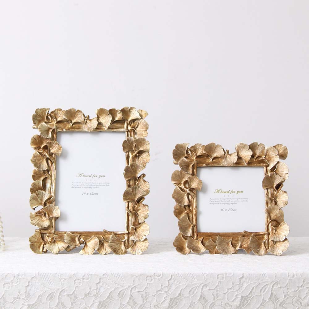 Photography Props Decoration Ginkgo Leaf Desk Party supplies Picture Display Home Decor Photo Frame