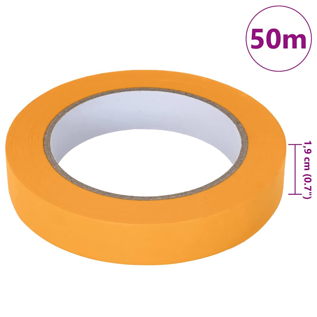 Painter s Masking Tape 6 pcs Yellow 19 mm x 50 m Paper