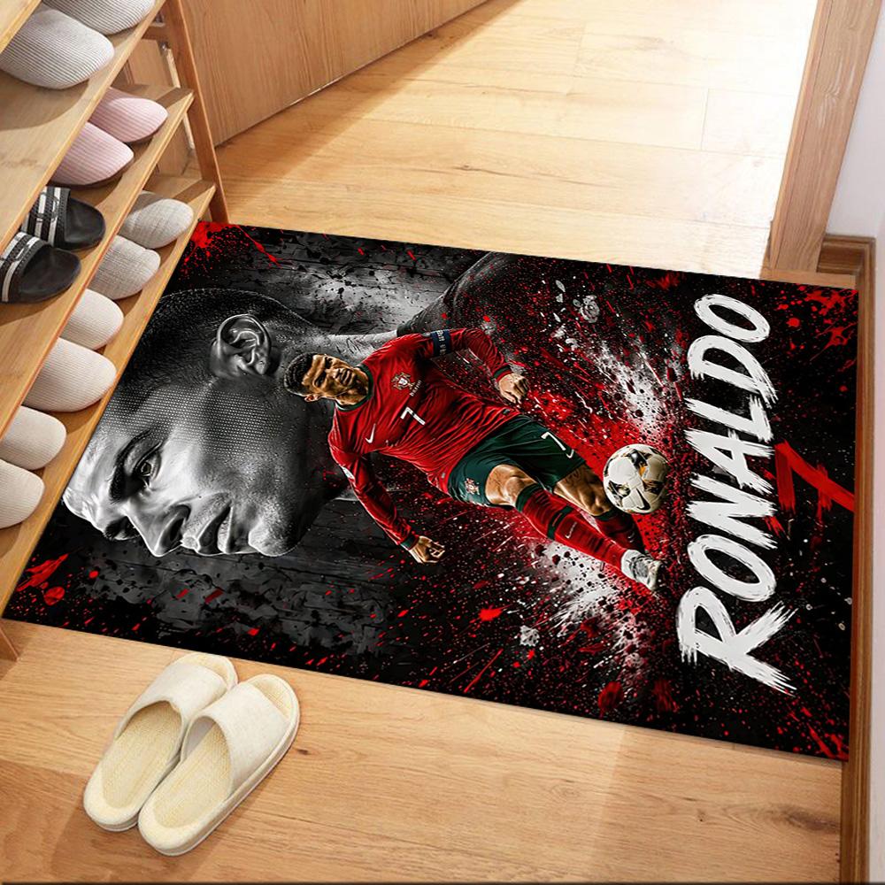 Cristiano Ronaldo Area Rug Perfect For Foyer Outdoor Kitchen Dining Room Antislip Rug Decorate Offices Gift For Festivals