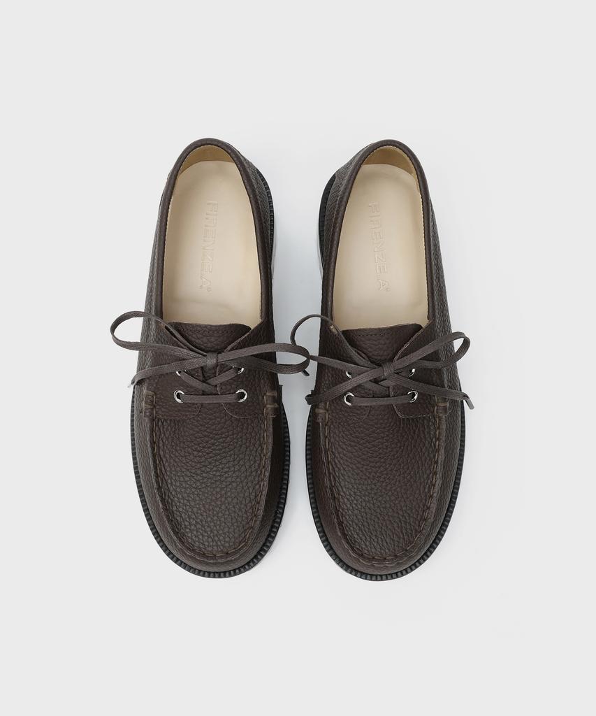 Firenze Atelier [Vibram] Стандартная Повседневная Подошва Лоферы 5099 [Коричневый Emboss]