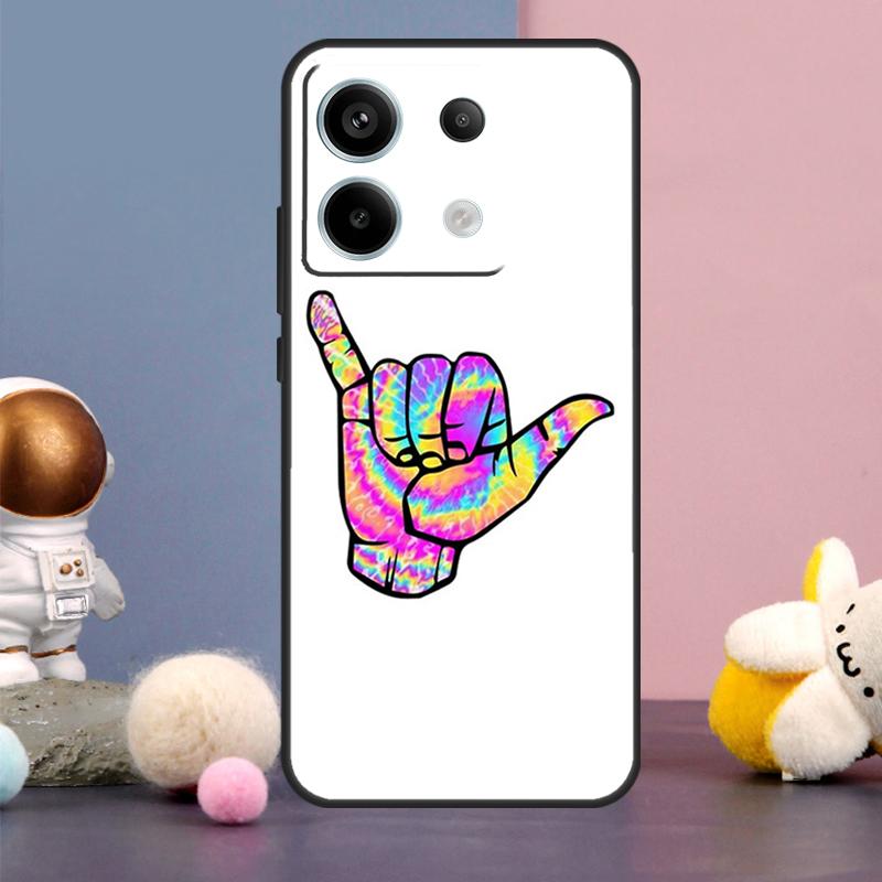 Чехол Shaka Surf Hang loose для Xiaomi Redmi 13C 12 12C 9C 10C Redmi Note 11 12 13 Pro 9 10 10S 11S 12S Задняя крышка