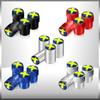 Car Decor 4Pcs Sweden Swedish Flag Emblem Auto Wheel Tire Valve Caps Covers Car Styling For Volvo V40 V60 XC40 XC60 XC90 V90 S90