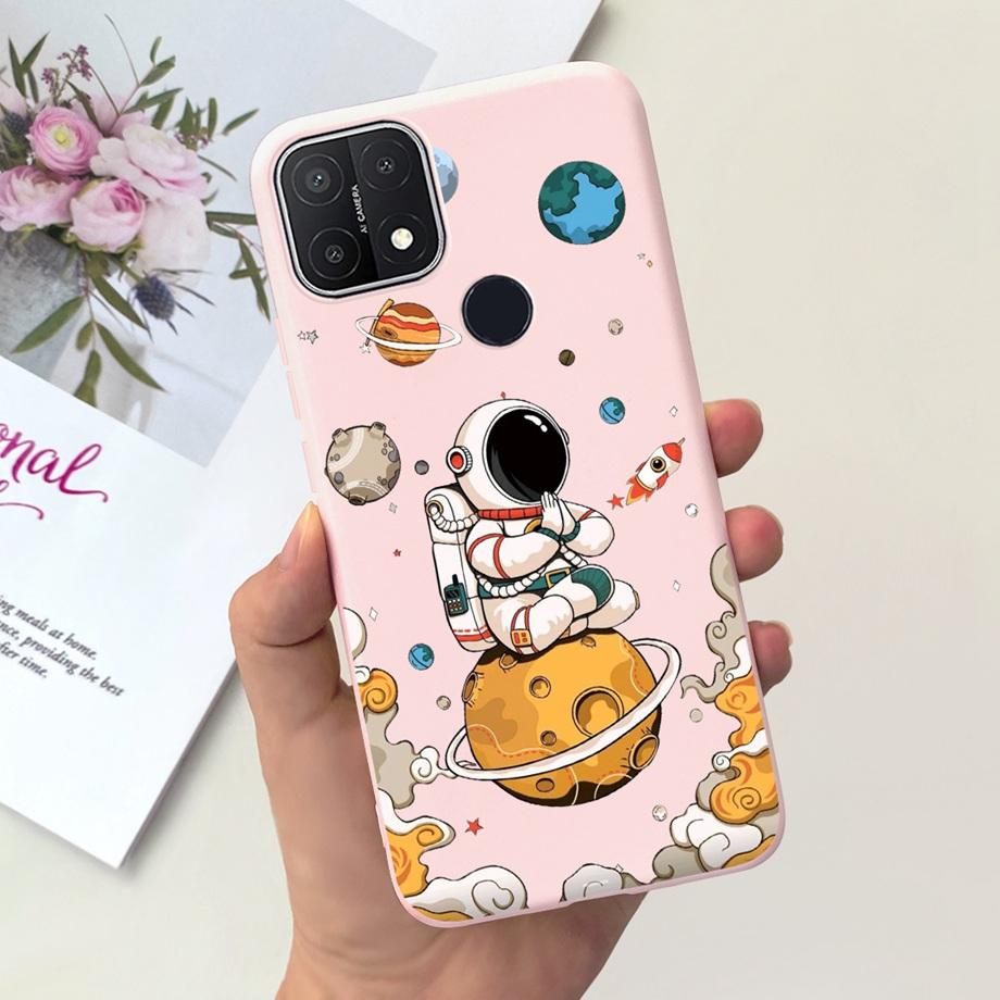 Для Oppo A15 A15s Чехол Мягкий Силиконовый Чехол для Телефона Для OppoA15s A 15 s OppoA15 Милый Мраморный Луна Животные Задняя Крышка Coque Capa Etui